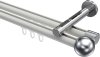 10213646-103212 Innenlauf Gardinenstange Aluminium / Metall 20 mm Ø 2-läufig SITENO - Luino Weiß / Chrom
