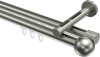 10213646-1039 Innenlauf Gardinenstange Edelstahl-Optik 20 mm Ø 2-läufig SITENO - Luino