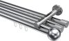 10213647-1012 Innenlauf Gardinenstange Aluminium / Metall 20 mm Ø 3-läufig SITENO - Luino Chrom