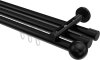 10213647-1029 Innenlauf Gardinenstange Aluminium / Metall 20 mm Ø 3-läufig SITENO - Luino Schwarz