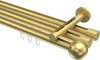 10213647-1038 Innenlauf Gardinenstange Messing-Optik 20 mm Ø 3-läufig SITENO - Luino