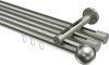 10213647-1039 Innenlauf Gardinenstange Edelstahl-Optik 20 mm Ø 3-läufig SITENO - Luino