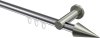 10213711-101239 Innenlauf Gardinenstange Aluminium / Metall 20 mm Ø PLATON - Savio Chrom / Edelstahl-Optik