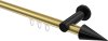 10213711-103829 Innenlauf Gardinenstange Aluminium / Metall 20 mm Ø PLATON - Savio Messing-Optik / Schwarz
