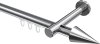10213725-1012 Innenlauf Gardinenstange Aluminium / Metall 20 mm Ø PRESTIGE - Savio Chrom