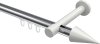 10213725-101232 Innenlauf Gardinenstange Aluminium / Metall 20 mm Ø PRESTIGE - Savio Chrom / Weiß