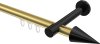 10213725-103829 Innenlauf Gardinenstange Aluminium / Metall 20 mm Ø PRESTIGE - Savio Messing-Optik / Schwarz