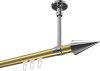 10213733-XX3812 Innenlauf Gardinenstange Aluminium / Metall 20 mm Ø SONETTE - Savio Messing-Optik / Chrom