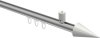 10213734-XX3332 Innenlauf Gardinenstange Aluminium / Metall 20 mm Ø SONIUS - Savio Silbergrau / Weiß