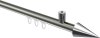 10213734-103912 Innenlauf Gardinenstange Aluminium / Metall 20 mm Ø SONIUS - Savio Edelstahl-Optik / Chrom