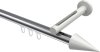 10213745-101232 Innenlauf Gardinenstange Aluminium / Metall 20 mm Ø SITENO - Savio Chrom / Weiß