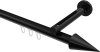 10213745-1029 Innenlauf Gardinenstange Aluminium / Metall 20 mm Ø SITENO - Savio Schwarz