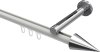 10213745-103212 Innenlauf Gardinenstange Aluminium / Metall 20 mm Ø SITENO - Savio Weiß / Chrom