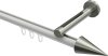 10213745-103239 Innenlauf Gardinenstange Aluminium / Metall 20 mm Ø SITENO - Savio Weiß / Edelstahl-Optik