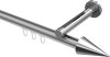 10213745-103312 Innenlauf Gardinenstange Aluminium / Metall 20 mm Ø SITENO - Savio Silbergrau / Chrom