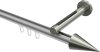 10213745-103339 Innenlauf Gardinenstange Aluminium / Metall 20 mm Ø SITENO - Savio Silbergrau / Edelstahl-Optik