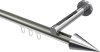 10213745-103912 Innenlauf Gardinenstange Aluminium / Metall 20 mm Ø SITENO - Savio Edelstahl-Optik / Chrom