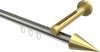 10213745-103938 Innenlauf Gardinenstange Edelstahl-Optik / Messing-Optik 20 mm Ø SITENO - Savio