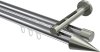 10213746-101239 Innenlauf Gardinenstange Aluminium / Metall 20 mm Ø 2-läufig SITENO - Savio Chrom / Edelstahl-Optik