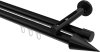 10213746-1029 Innenlauf Gardinenstange Aluminium / Metall 20 mm Ø 2-läufig SITENO - Savio Schwarz
