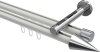 10213746-103212 Innenlauf Gardinenstange Aluminium / Metall 20 mm Ø 2-läufig SITENO - Savio Weiß / Chrom