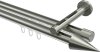 10213746-1039 Innenlauf Gardinenstange Edelstahl-Optik 20 mm Ø 2-läufig SITENO - Savio