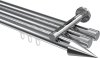 10213747-1012 Innenlauf Gardinenstange Aluminium / Metall 20 mm Ø 3-läufig SITENO - Savio Chrom