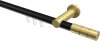 10213811-102938 Innenlauf Gardinenstange Aluminium / Metall 20 mm Ø PLATON - Elanto Schwarz / Messing-Optik
