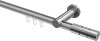 10213811-103312 Innenlauf Gardinenstange Aluminium / Metall 20 mm Ø PLATON - Elanto Silbergrau / Chrom