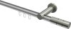 10213811-103339 Innenlauf Gardinenstange Aluminium / Metall 20 mm Ø PLATON - Elanto Silbergrau / Edelstahl-Optik
