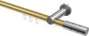 10213811-103812 Innenlauf Gardinenstange Aluminium / Metall 20 mm Ø PLATON - Elanto Messing-Optik / Chrom