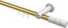 10213811-103832 Innenlauf Gardinenstange Aluminium / Metall 20 mm Ø PLATON - Elanto Messing-Optik / Weiß