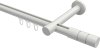 10213825-1032 Innenlauf Gardinenstange Aluminium / Metall 20 mm Ø PRESTIGE - Elanto Weiß