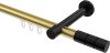 10213825-103829 Innenlauf Gardinenstange Aluminium / Metall 20 mm Ø PRESTIGE - Elanto Messing-Optik / Schwarz