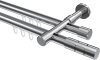 10213826-1012 Innenlauf Gardinenstange Aluminium / Metall 20 mm Ø 2-läufig PRESTIGE - Elanto Chrom