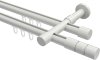10213826-1032 Innenlauf Gardinenstange Aluminium / Metall 20 mm Ø 2-läufig PRESTIGE - Elanto Weiß