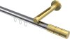 10213845-101238 Innenlauf Gardinenstange Aluminium / Metall 20 mm Ø SITENO - Elanto Chrom / Messing-Optik