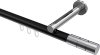 10213845-102912 Innenlauf Gardinenstange Aluminium / Metall 20 mm Ø SITENO - Elanto Schwarz / Chrom