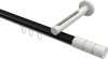 10213845-102932 Innenlauf Gardinenstange Aluminium / Metall 20 mm Ø SITENO - Elanto Schwarz / Weiß