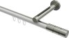 10213845-103239 Innenlauf Gardinenstange Aluminium / Metall 20 mm Ø SITENO - Elanto Weiß / Edelstahl-Optik