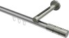 10213845-103339 Innenlauf Gardinenstange Aluminium / Metall 20 mm Ø SITENO - Elanto Silbergrau / Edelstahl-Optik