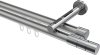 10213846-103312 Innenlauf Gardinenstange Aluminium / Metall 20 mm Ø 2-läufig SITENO - Elanto Silbergrau / Chrom