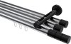 10213847-101229 Innenlauf Gardinenstange Aluminium / Metall 20 mm Ø 3-läufig SITENO - Elanto Chrom / Schwarz