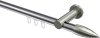 10213911-101239 Innenlauf Gardinenstange Aluminium / Metall 20 mm Ø PLATON - Samanto Chrom / Edelstahl-Optik