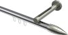 10213945-101239 Innenlauf Gardinenstange Aluminium / Metall 20 mm Ø SITENO - Samanto Chrom / Edelstahl-Optik