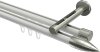 10213946-103239 Innenlauf Gardinenstange Aluminium / Metall 20 mm Ø 2-läufig SITENO - Samanto Weiß / Edelstahl-Optik