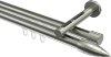10213946-1039 Innenlauf Gardinenstange Edelstahl-Optik 20 mm Ø 2-läufig SITENO - Samanto