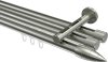 10213947-1039 Innenlauf Gardinenstange Edelstahl-Optik 20 mm Ø 3-läufig SITENO - Samanto