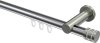 10214111-101239 Innenlauf Gardinenstange Aluminium / Metall 20 mm Ø PLATON - Estana Chrom / Edelstahl-Optik