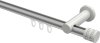 10214111-103332 Innenlauf Gardinenstange Aluminium / Metall 20 mm Ø PLATON - Estana Silbergrau / Weiß